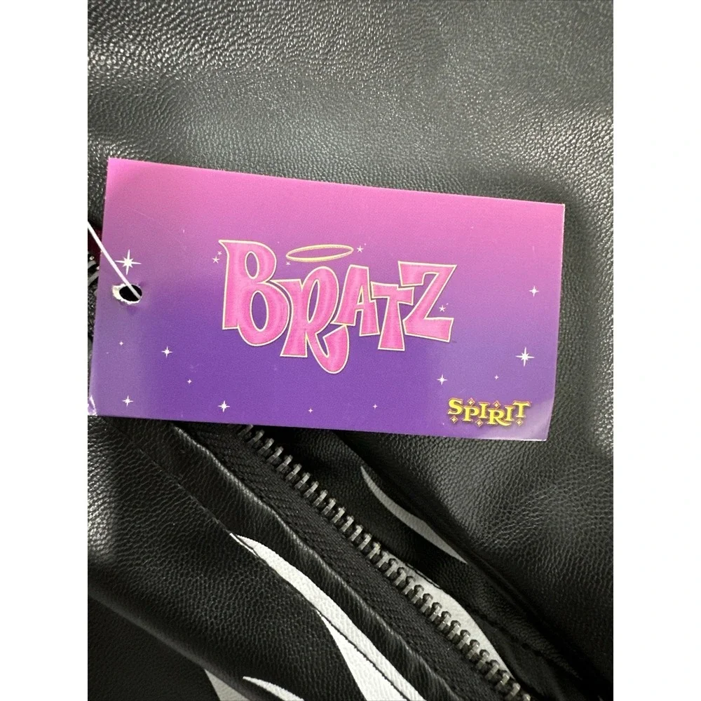 BRATZ Jacket Spirit Halloween (Rare) Faux Fur Faux Leather Pink Juniors Size S